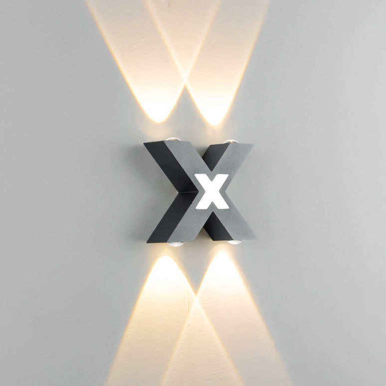 X-Lume Pro – Weatherproof X-Shape LED Wall Light for Enhanced Exterior Illumination