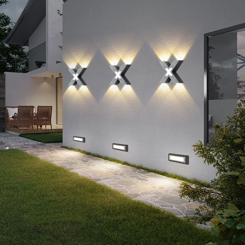 X-Lume Pro – Weatherproof X-Shape LED Wall Light for Enhanced Exterior Illumination