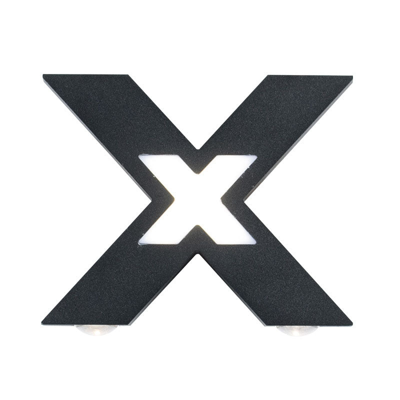X-Lume Pro – Weatherproof X-Shape LED Wall Light for Enhanced Exterior Illumination