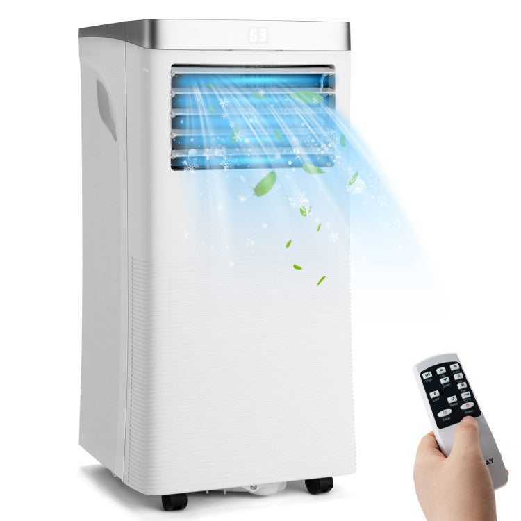 Smart Portable 3-in-1 AC Unit – 10000 BTU with Fan, Dehumidifier & Remote | Versatile Room Cooling | Perfect for Apartments & Studios
