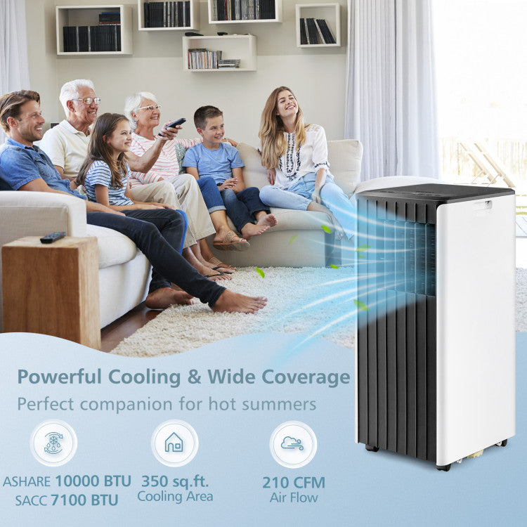 Compact Indoor AC with Dehumidifier – 10000 BTU Cooling Unit for 350 Sq.Ft Rooms | Smart Relief | Ideal for Home & Office Use