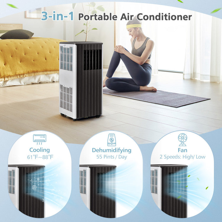 Compact Indoor AC with Dehumidifier – 10000 BTU Cooling Unit for 350 Sq.Ft Rooms | Smart Relief | Ideal for Home & Office Use