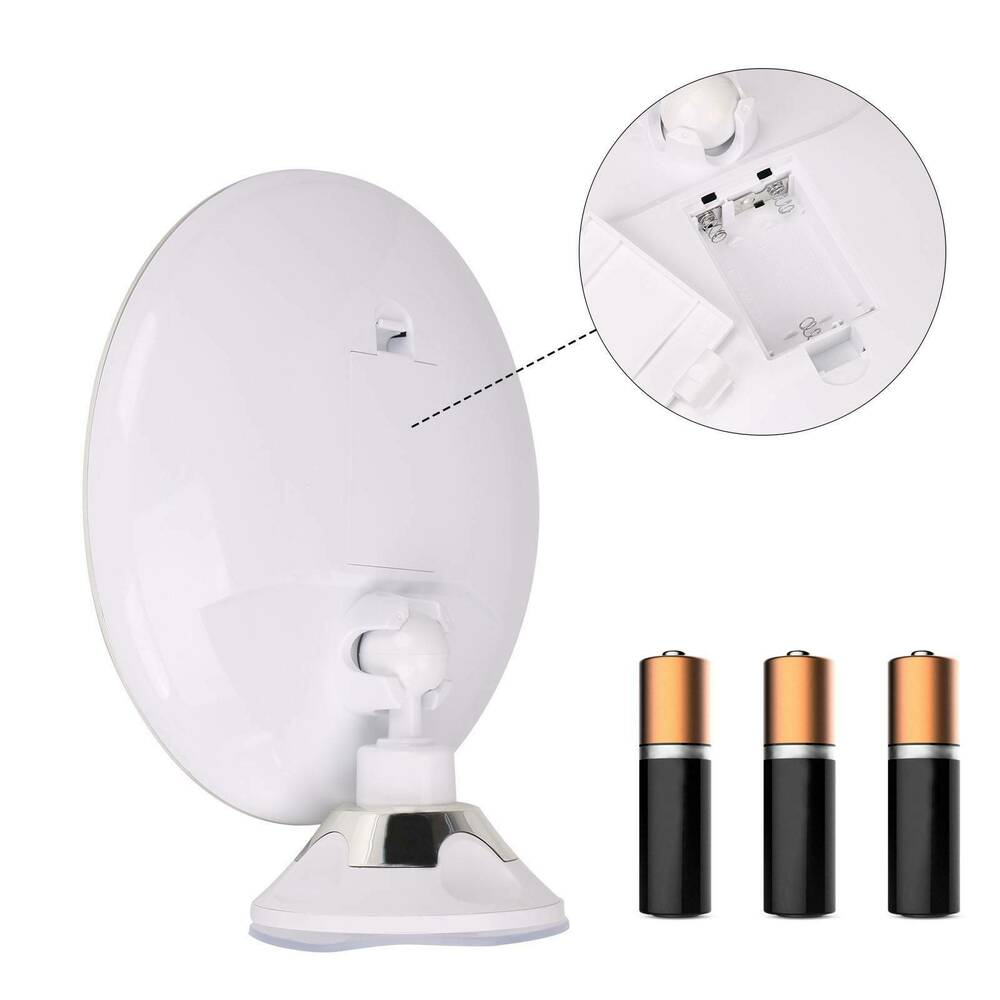 GlowMagnify – 10x LED Makeup Mirror with 360° Rotation & Natural Daylight Lighting