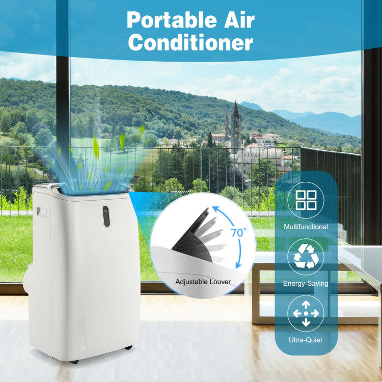 High-Efficiency Portable Smart AC – 12000 BTU WiFi-Connected Air Conditioner with Remote App Control | Easy Climate Solution | Ideal for Apartments