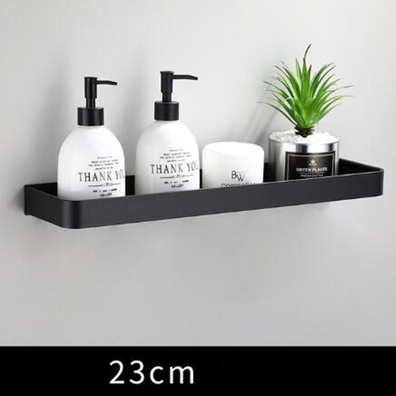 AeroShelf – Black Space Aluminum Wall Shelf for Modern Minimalism