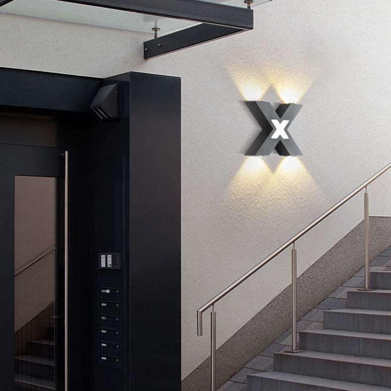 X-Lume Pro – Weatherproof X-Shape LED Wall Light for Enhanced Exterior Illumination
