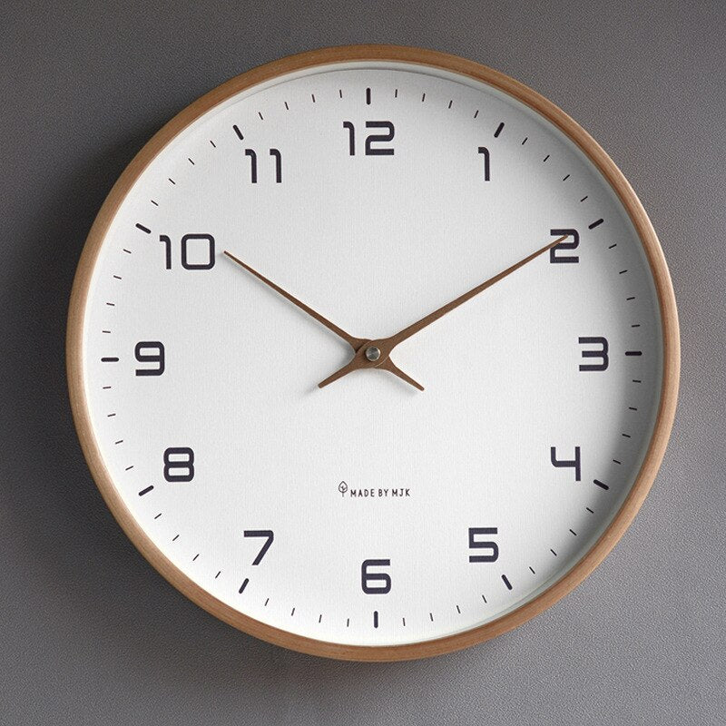 Minimalist Wooden Wall Clock – Scandinavian-Inspired Home Décor Accent