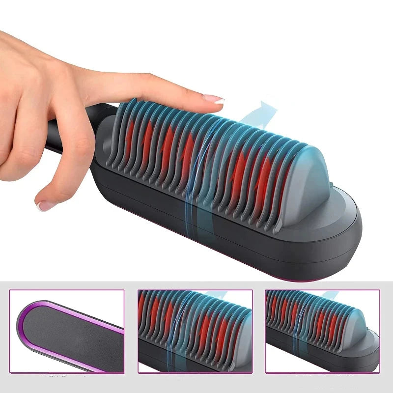 GlowTamer – Dual-Function Blow Dryer & Styling Brush with Tourmaline Ceramic Technology