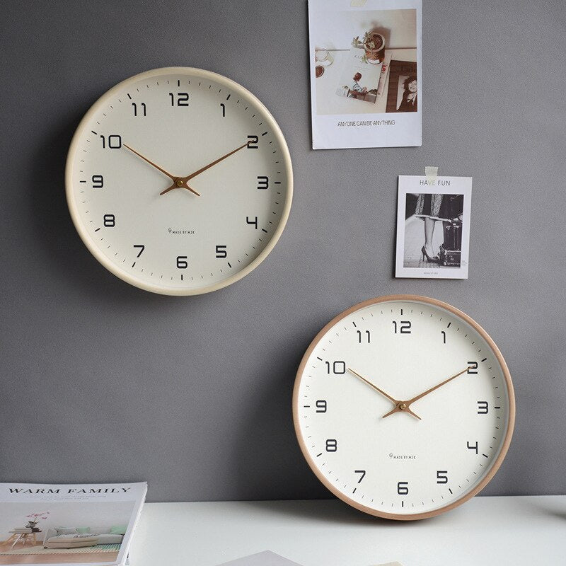Minimalist Wooden Wall Clock – Scandinavian-Inspired Home Décor Accent
