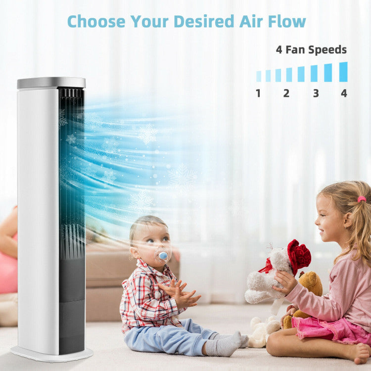 Space-Saving Air Cooling Unit – 3-in-1 Fan with Timer & Humidifier Mode | Easy to Move | For Everyday Indoor Comfort