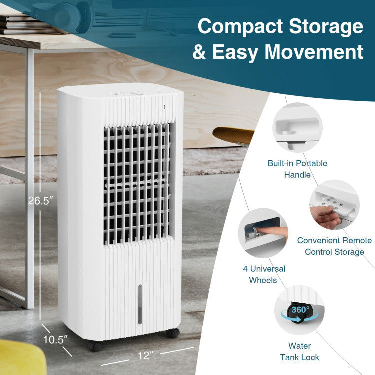 Multi-Mode Air Cooling System – Efficient Evaporative Cooler with Adjustable Speeds | Hassle-Free Mobility | Perfect for Any Room
