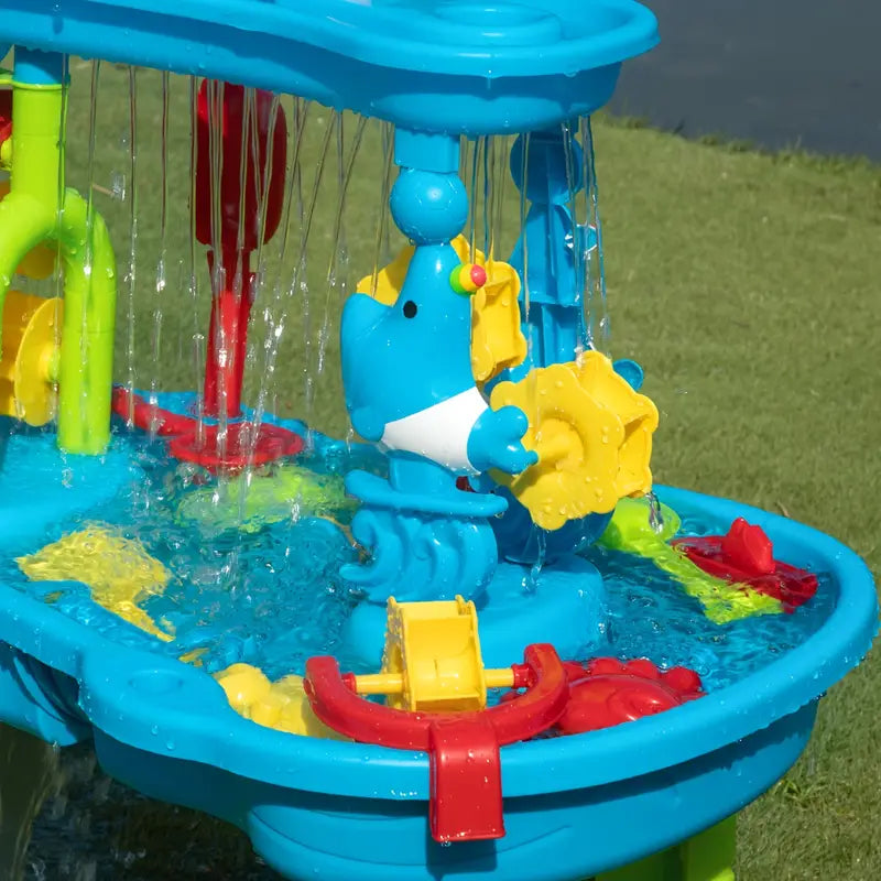 Durable 3-in-1 Sand and Water Table for Kids – Outdoor Play with 15 Accessories