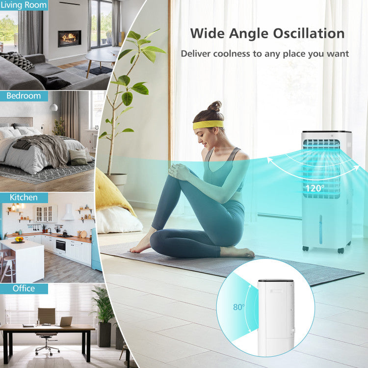 Advanced 4-in-1 Air Cooler – High-Capacity Indoor System with 12L Reservoir & Ice Packs | Consistent Cooling | Perfect for Daily Relief