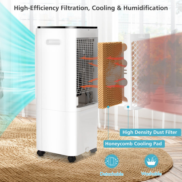 Advanced 4-in-1 Air Cooler – High-Capacity Indoor System with 12L Reservoir & Ice Packs | Consistent Cooling | Perfect for Daily Relief