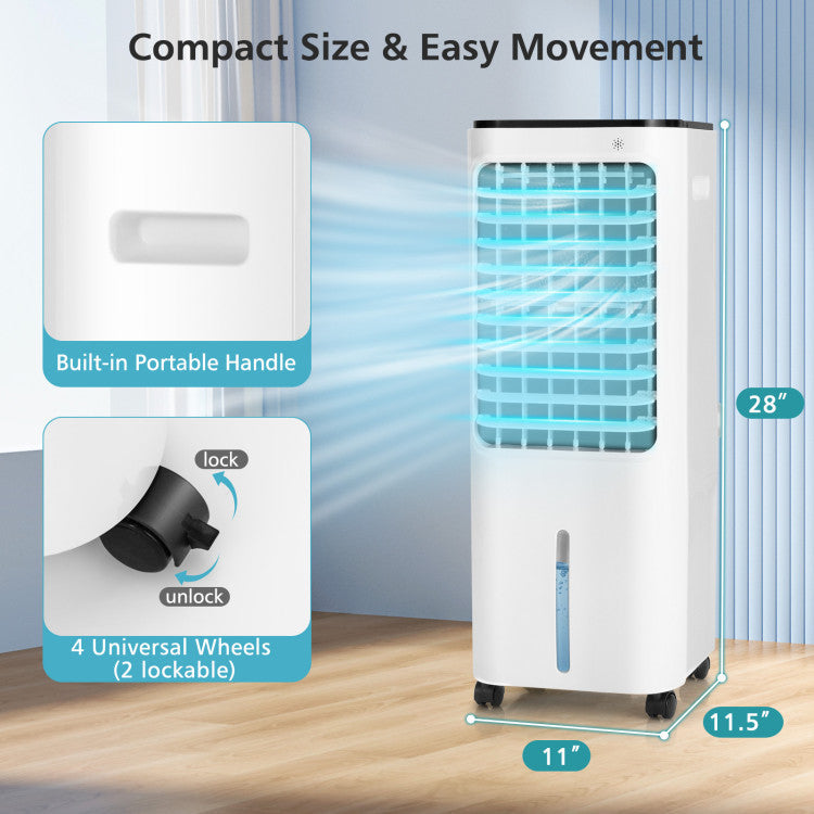 Advanced 4-in-1 Air Cooler – High-Capacity Indoor System with 12L Reservoir & Ice Packs | Consistent Cooling | Perfect for Daily Relief