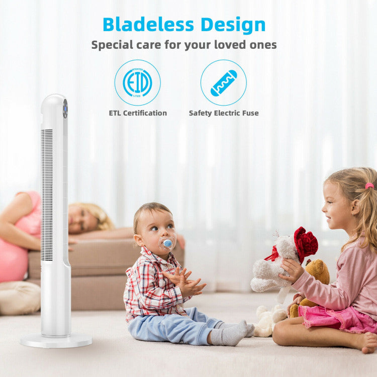 42-Inch Oscillating Tower Fan – Slim Design with LED Display & Remote Control | Quiet & Efficient | For Modern Living Spaces