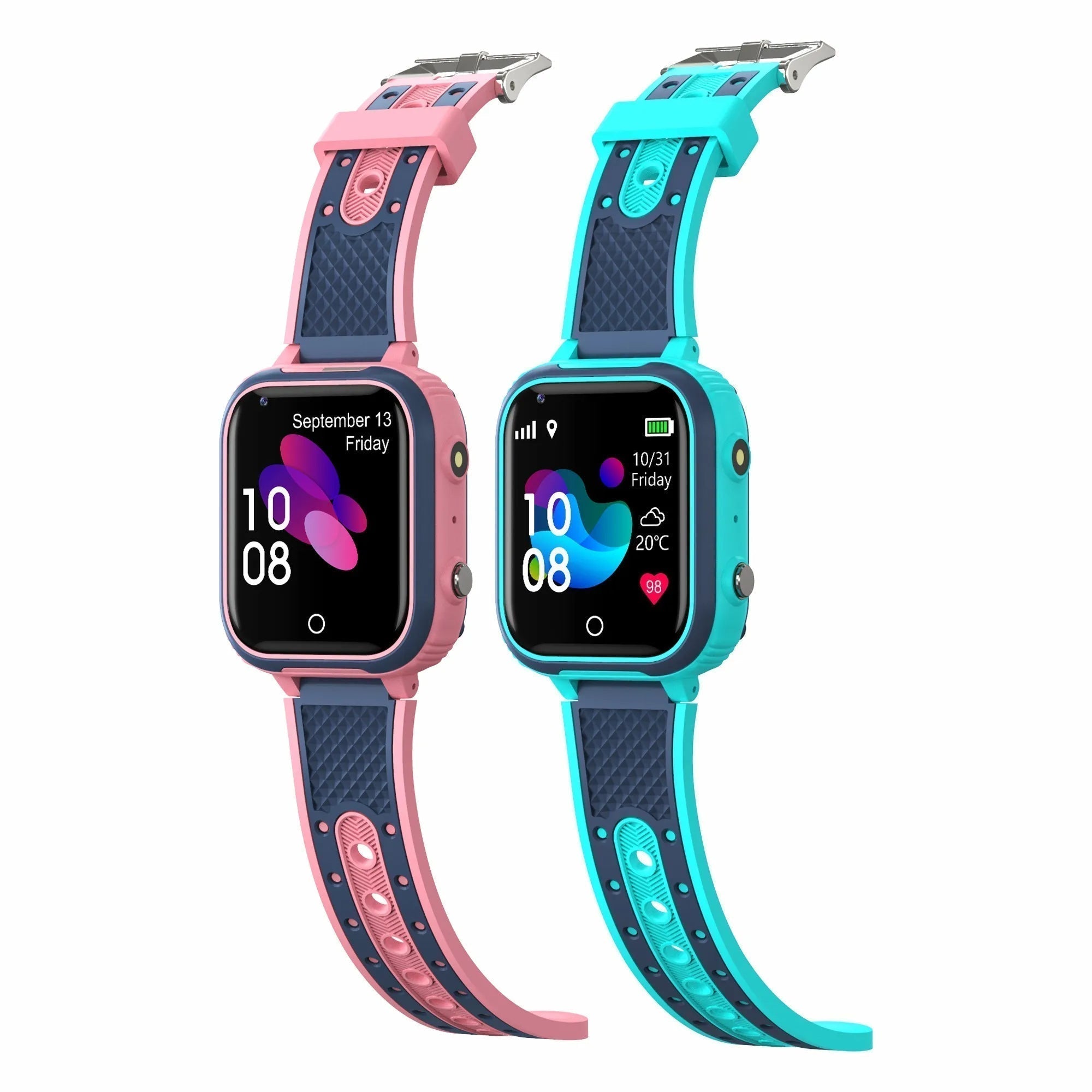 Waterproof 4G GPS Smartwatch for Kids with HD Camera, SOS Function, and Parental Control Features