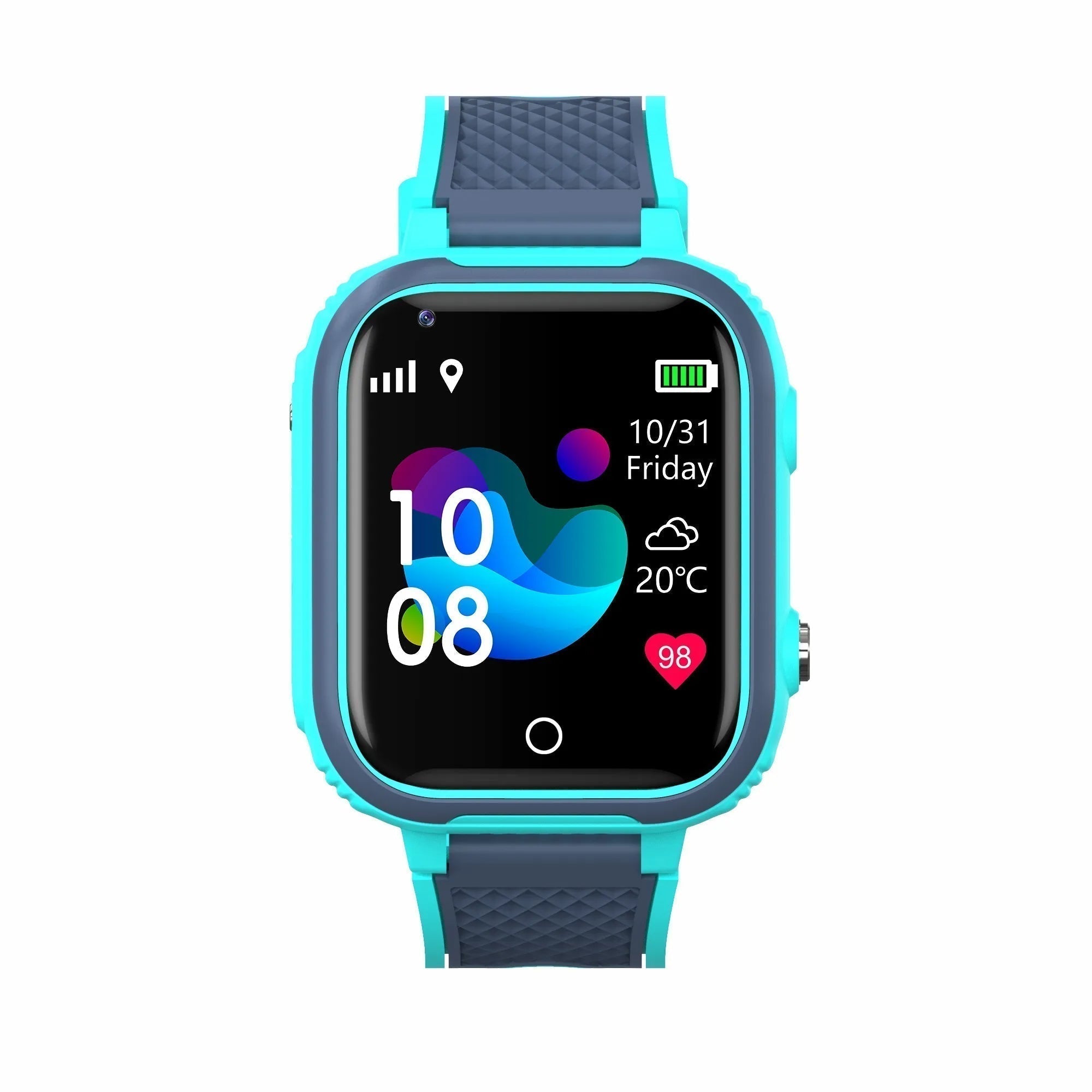 Waterproof 4G GPS Smartwatch for Kids with HD Camera, SOS Function, and Parental Control Features