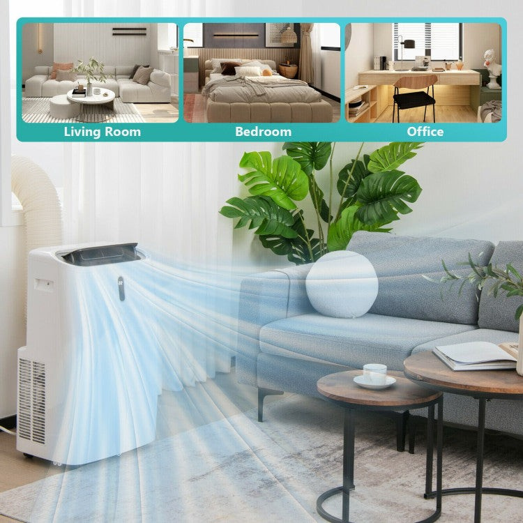 High-Efficiency Portable Smart AC – 12000 BTU WiFi-Connected Air Conditioner with Remote App Control | Easy Climate Solution | Ideal for Apartments