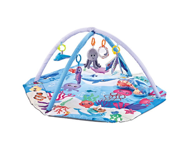 Multifunctional 8-in-1 Baby Play Mat – Detachable Sensory Toys with Soft Foam Design for Babies