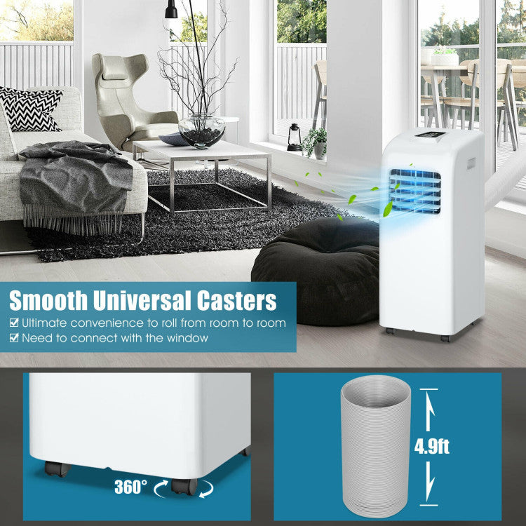 Compact Portable AC – 8000 BTU Air Conditioner with Dehumidifier Mode | Fast Relief | Perfect for Bedrooms & Offices