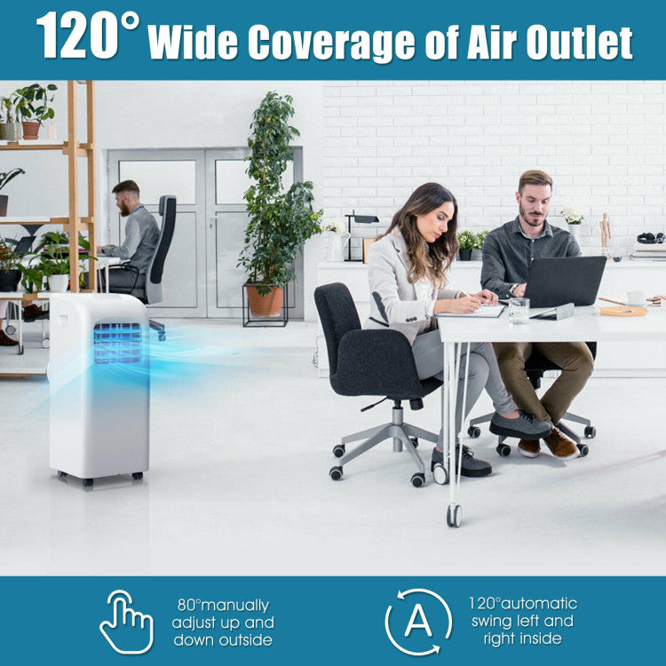 Compact Portable AC – 8000 BTU Air Conditioner with Dehumidifier Mode | Fast Relief | Perfect for Bedrooms & Offices
