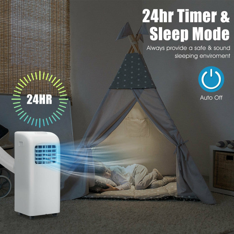 Compact Portable AC – 8000 BTU Air Conditioner with Dehumidifier Mode | Fast Relief | Perfect for Bedrooms & Offices