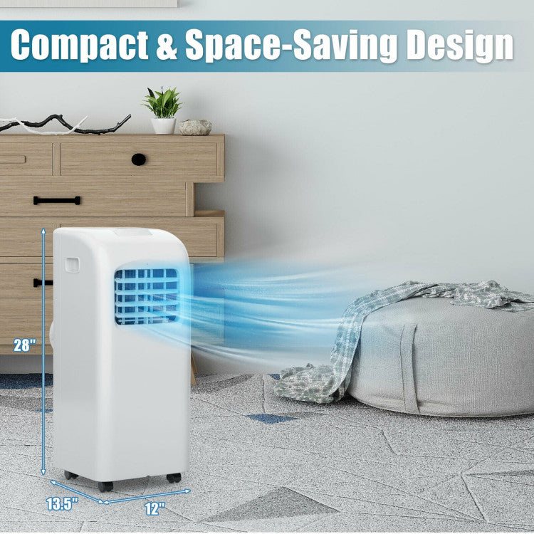 Compact Portable AC – 8000 BTU Air Conditioner with Dehumidifier Mode | Fast Relief | Perfect for Bedrooms & Offices