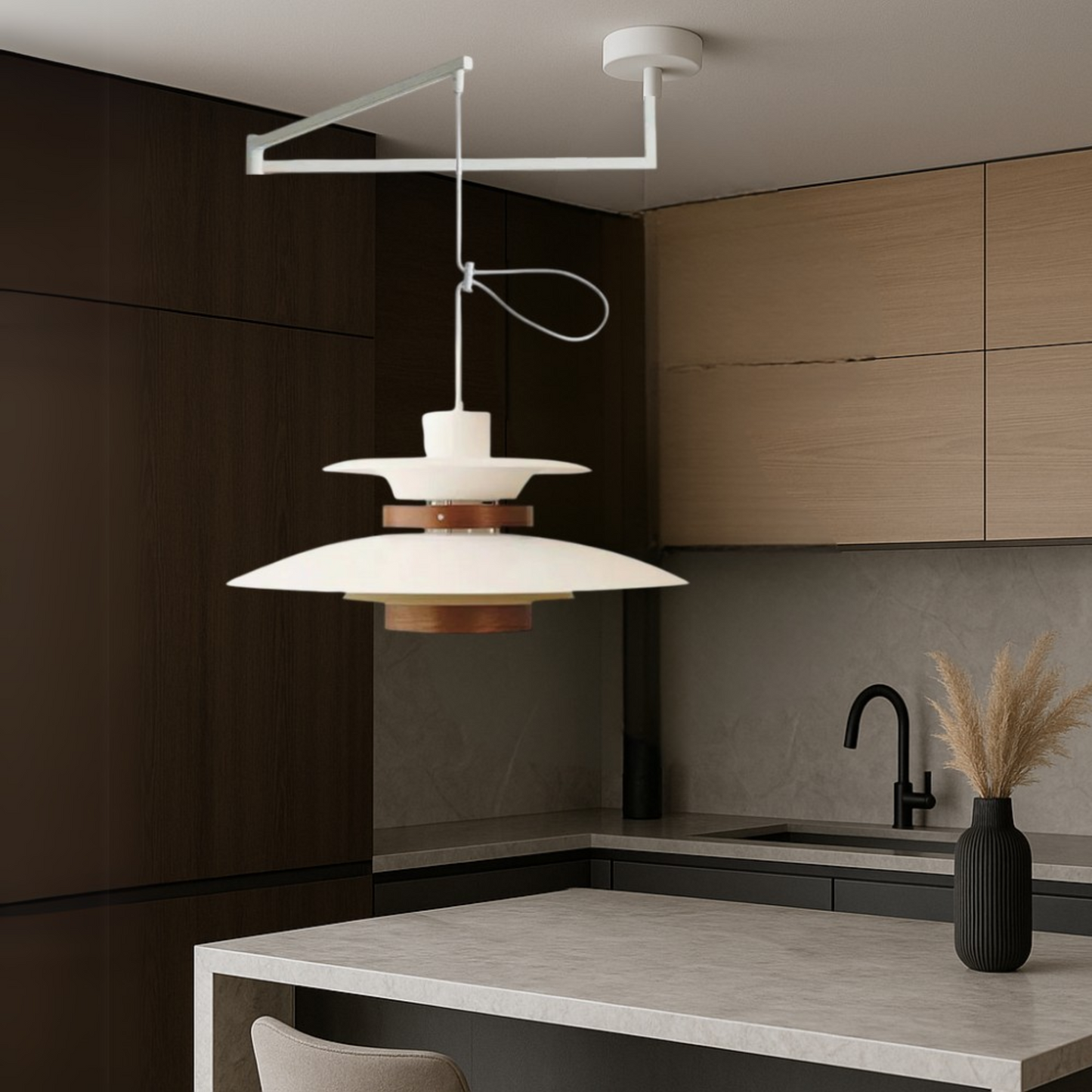 Aeronel | Modern Swing-Arm Adjustable Pendant Light