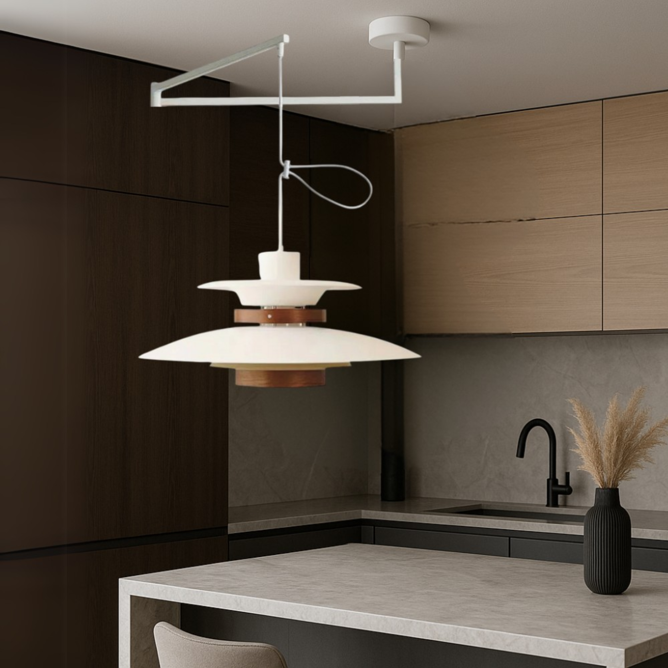Aeronel | Modern Swing-Arm Adjustable Pendant Light