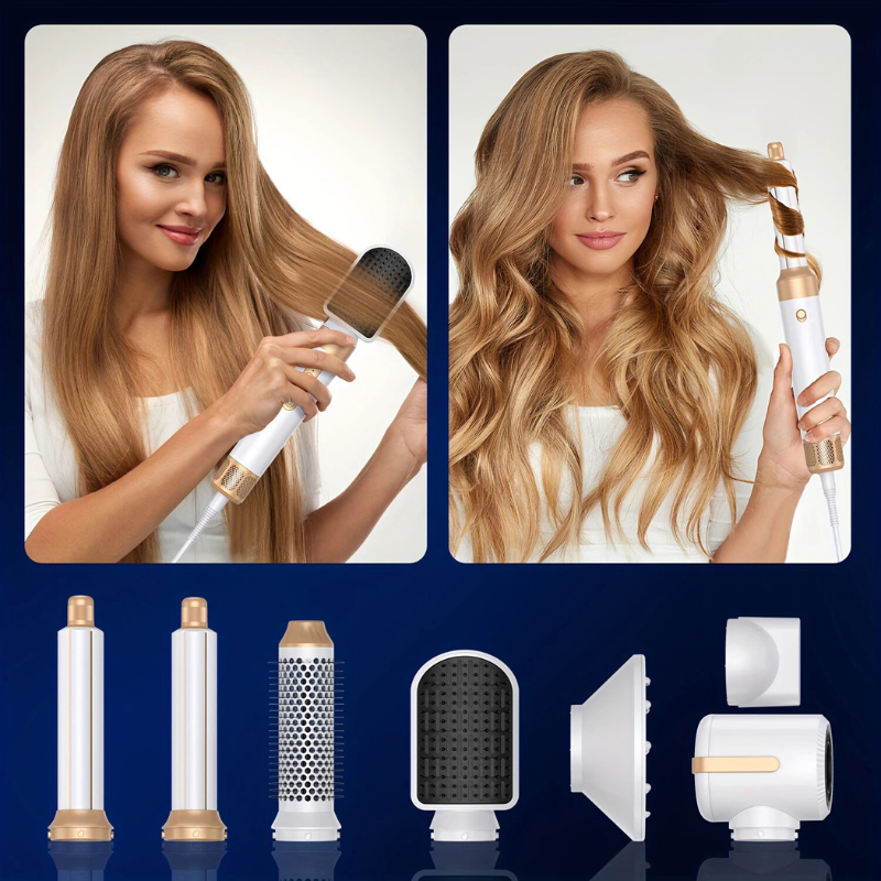 AirSpin Pro – 7-in-1 Brushless Hair Dryer & Auto Curling Styler