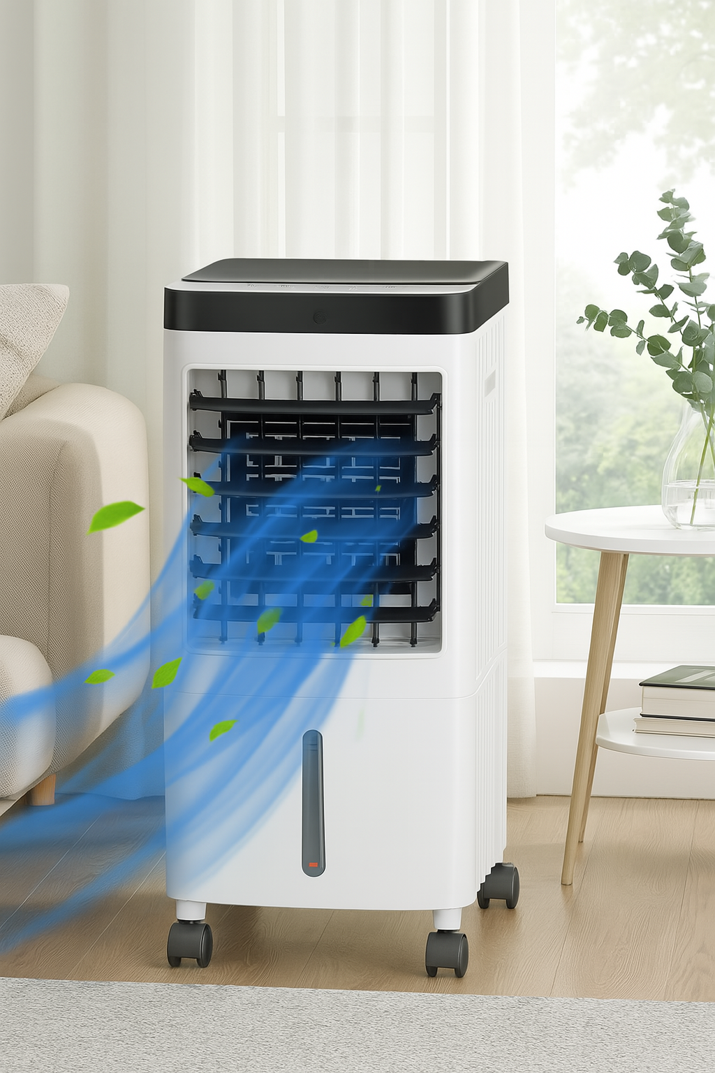 ZenithBreeze Home Cooler – A home air cooler that includes a convenient remote control.