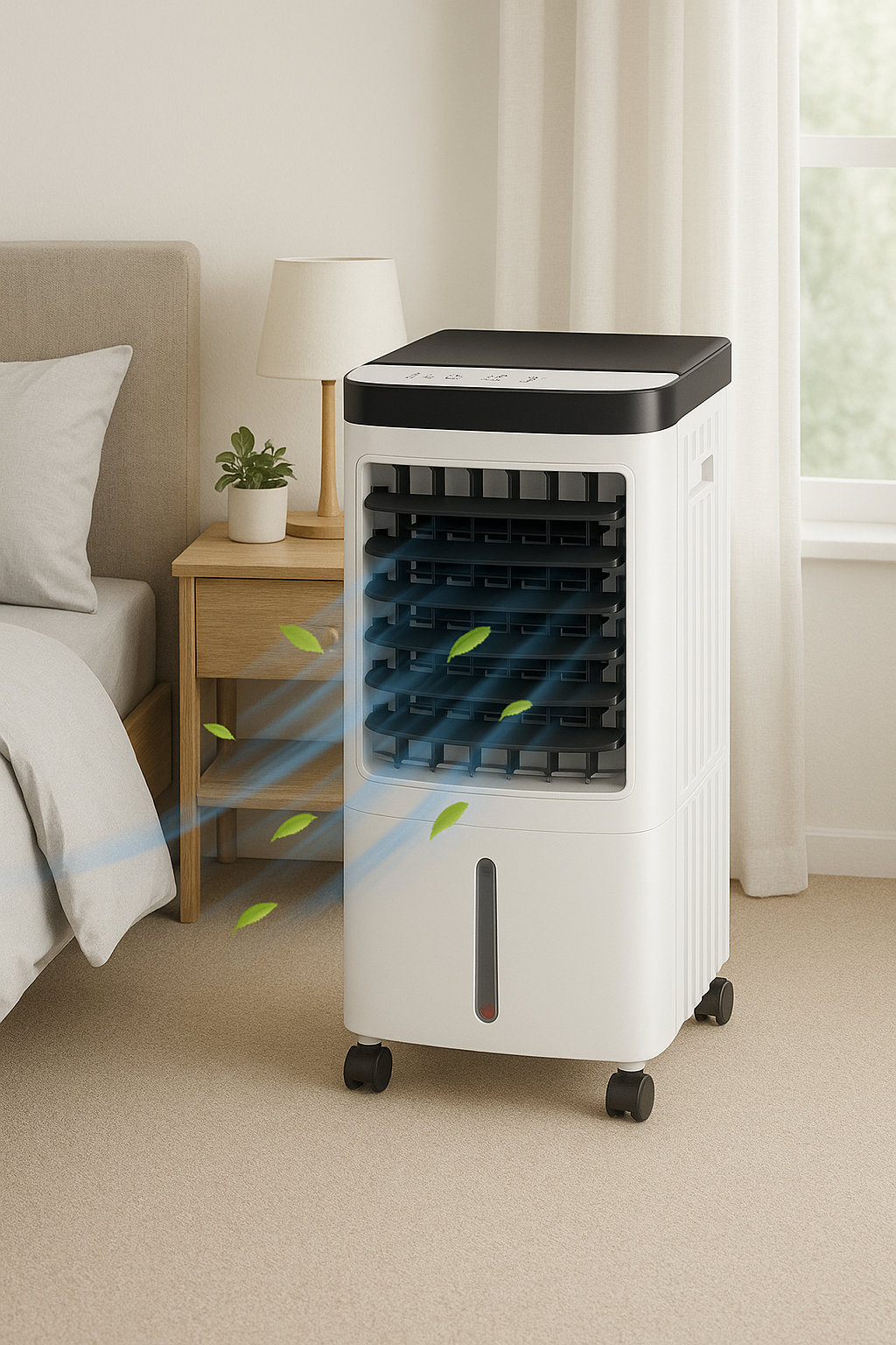 ZenithBreeze Home Cooler – A home air cooler that includes a convenient remote control.
