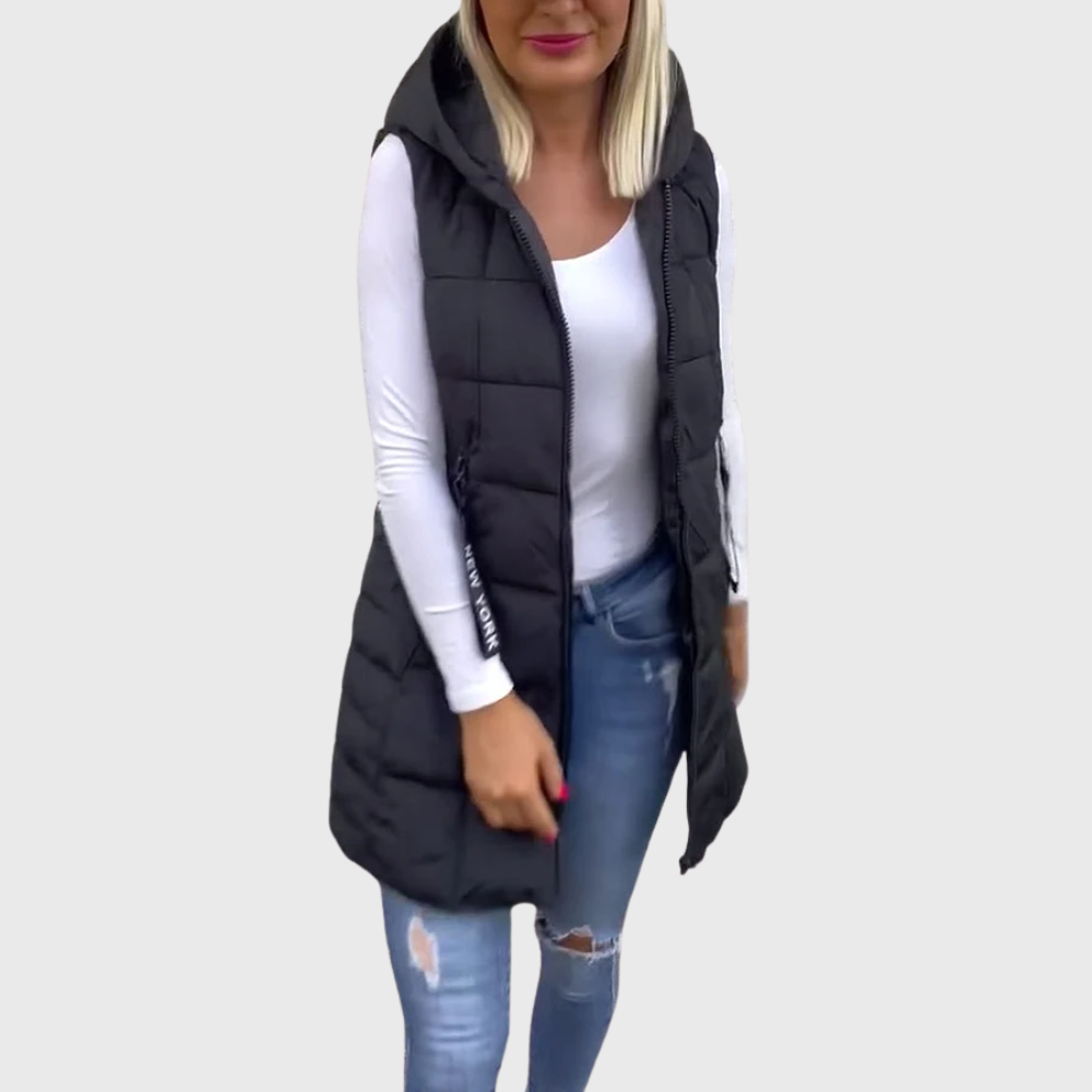 Alba | Women's Elegant Sleeveless Padded Winter Coat