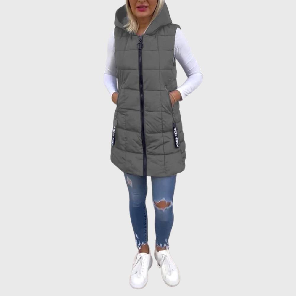 Alba | Women's Elegant Sleeveless Padded Winter Coat