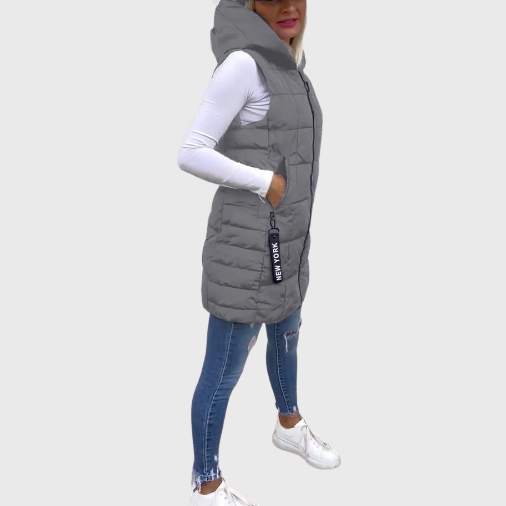 Alba | Women's Elegant Sleeveless Padded Winter Coat