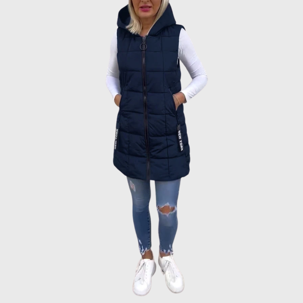 Alba | Women's Elegant Sleeveless Padded Winter Coat