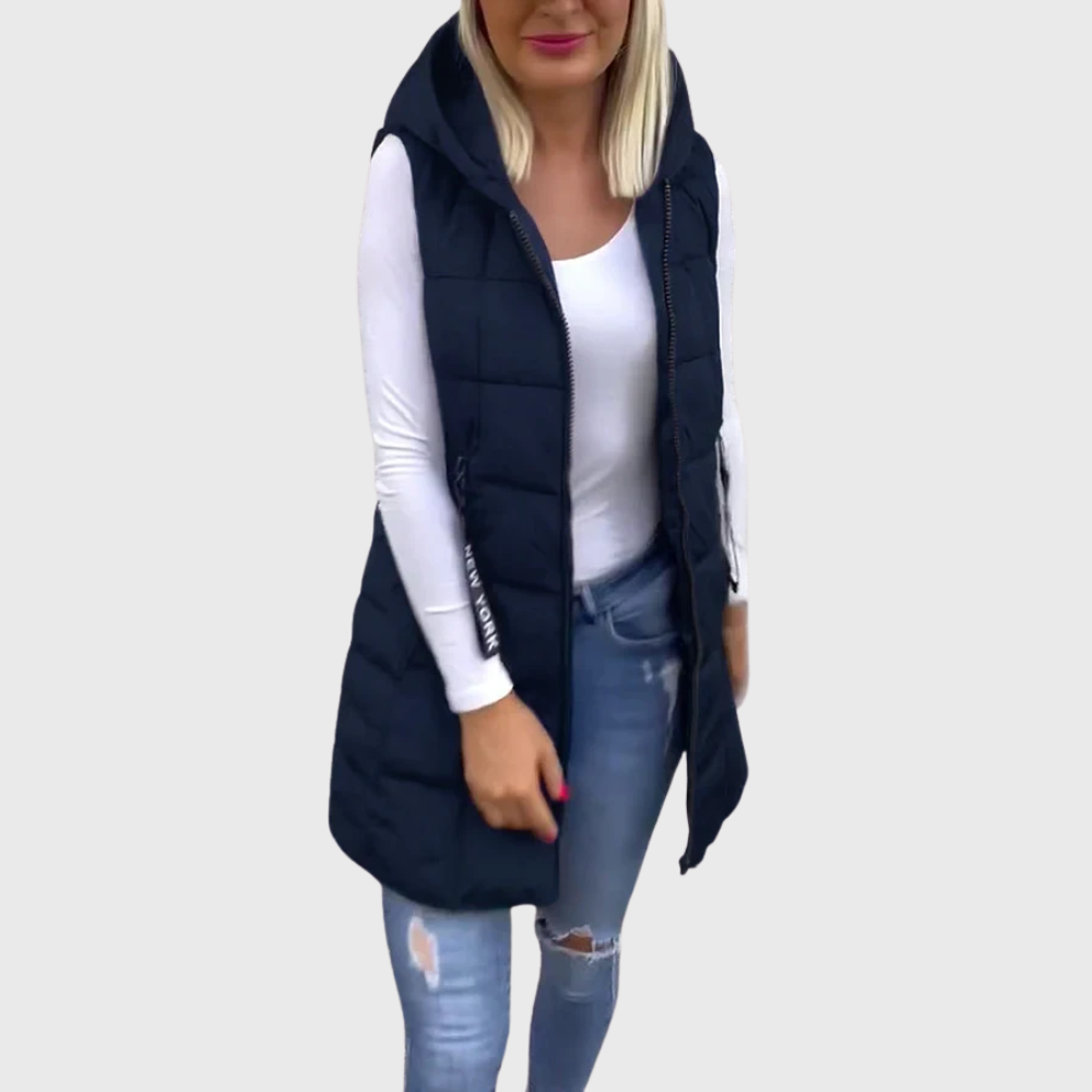 Alba | Women's Elegant Sleeveless Padded Winter Coat