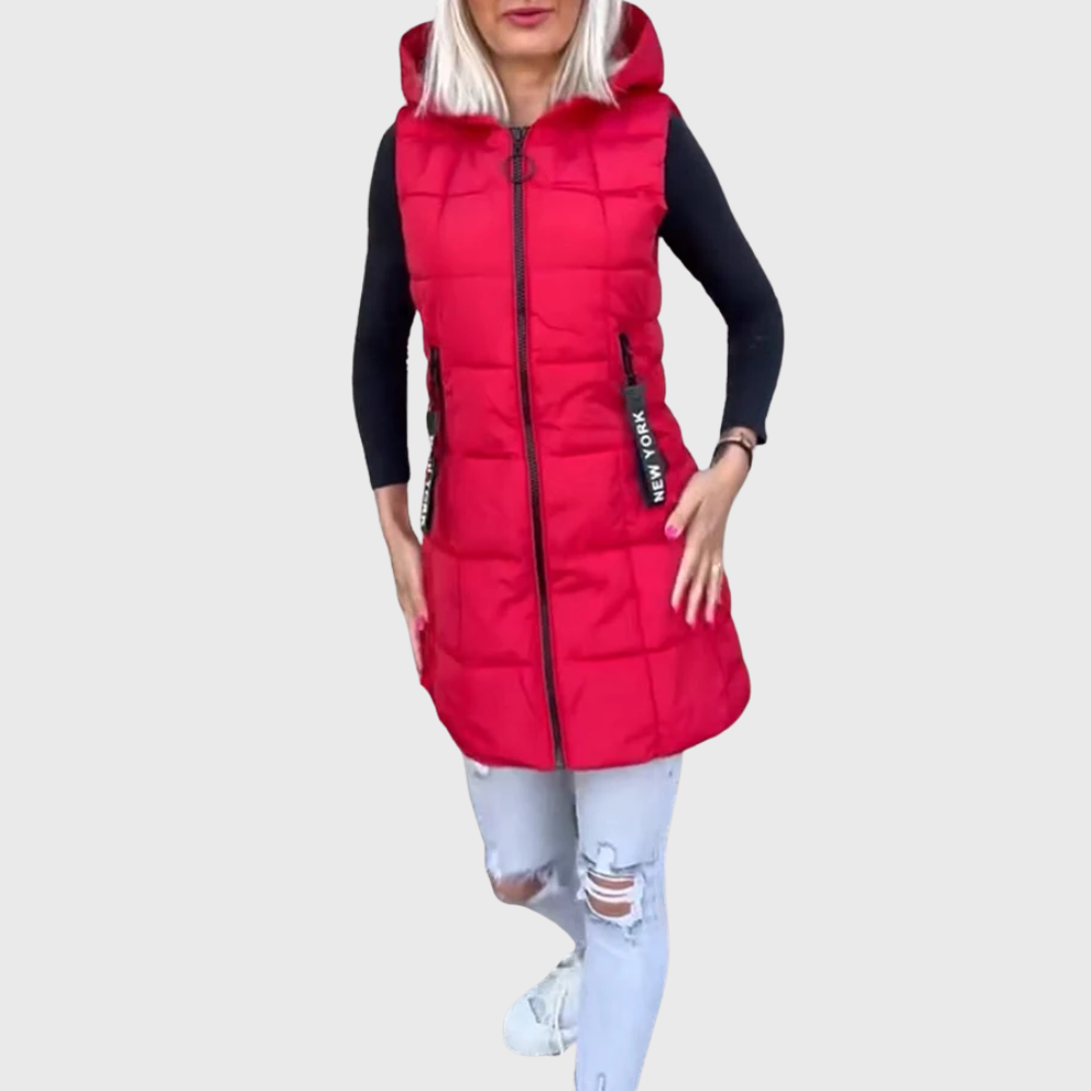 Alba | Women's Elegant Sleeveless Padded Winter Coat