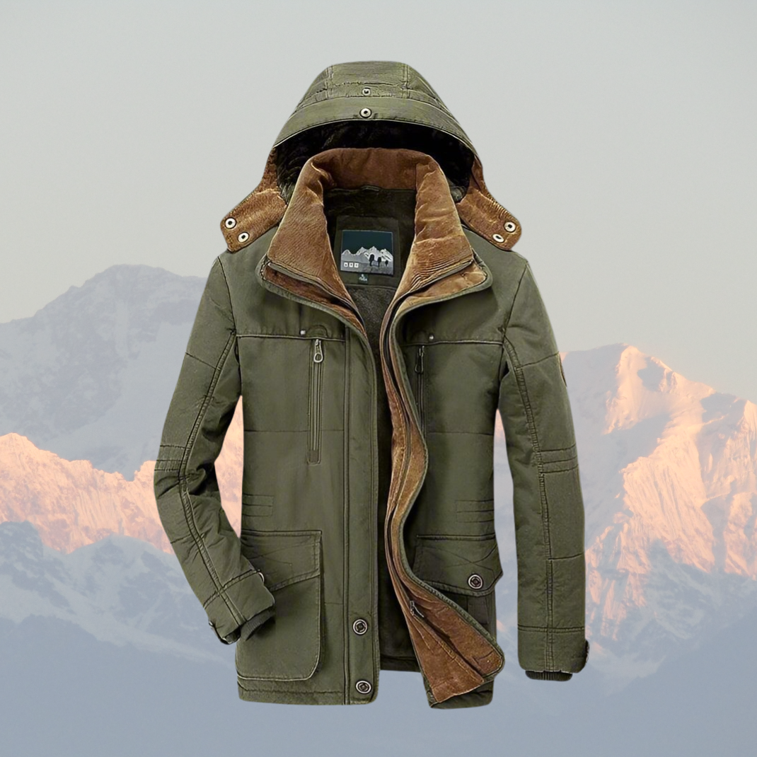 Theodore | Insulated Faux Fur Lined Parka for Men