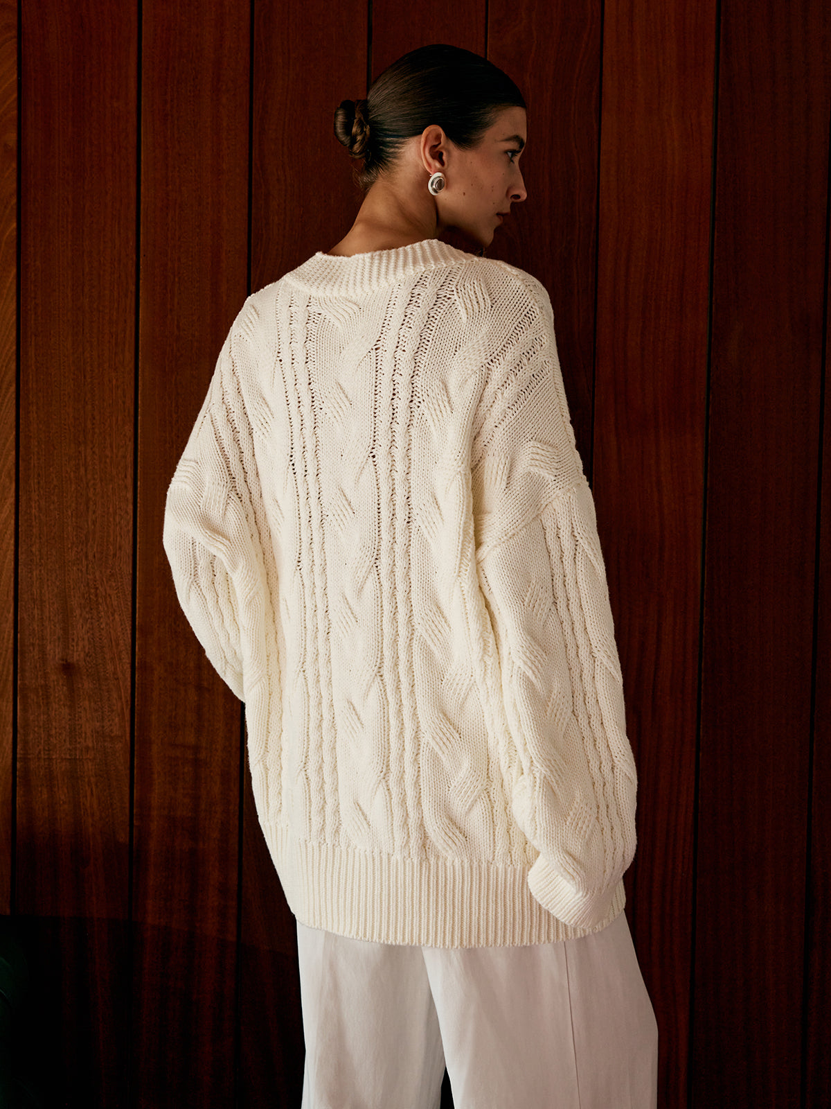 Aliyah | Oversized Cable Knit Outerwear
