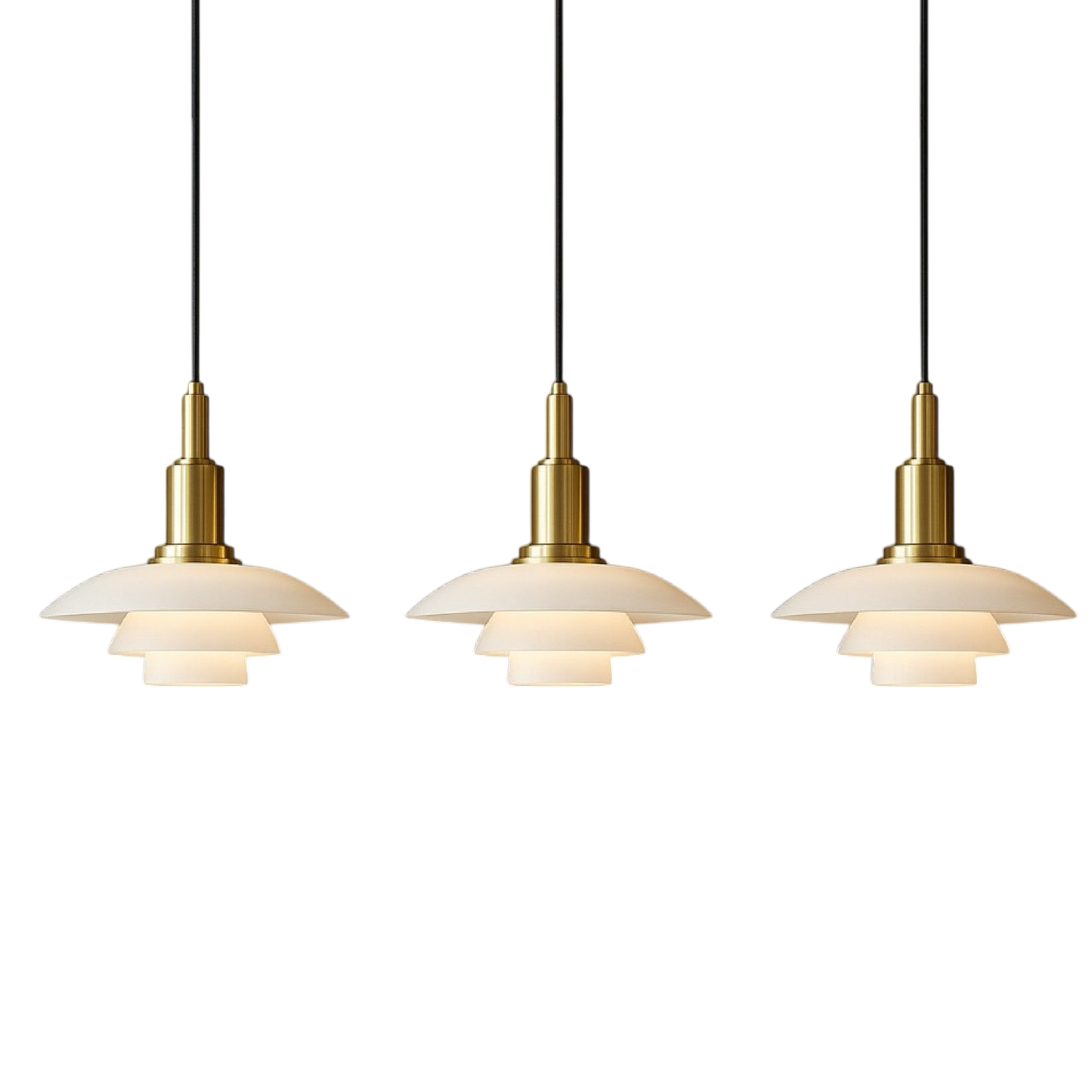 Aluris | 2/3-Head Danish Style Hanging Pendant Light