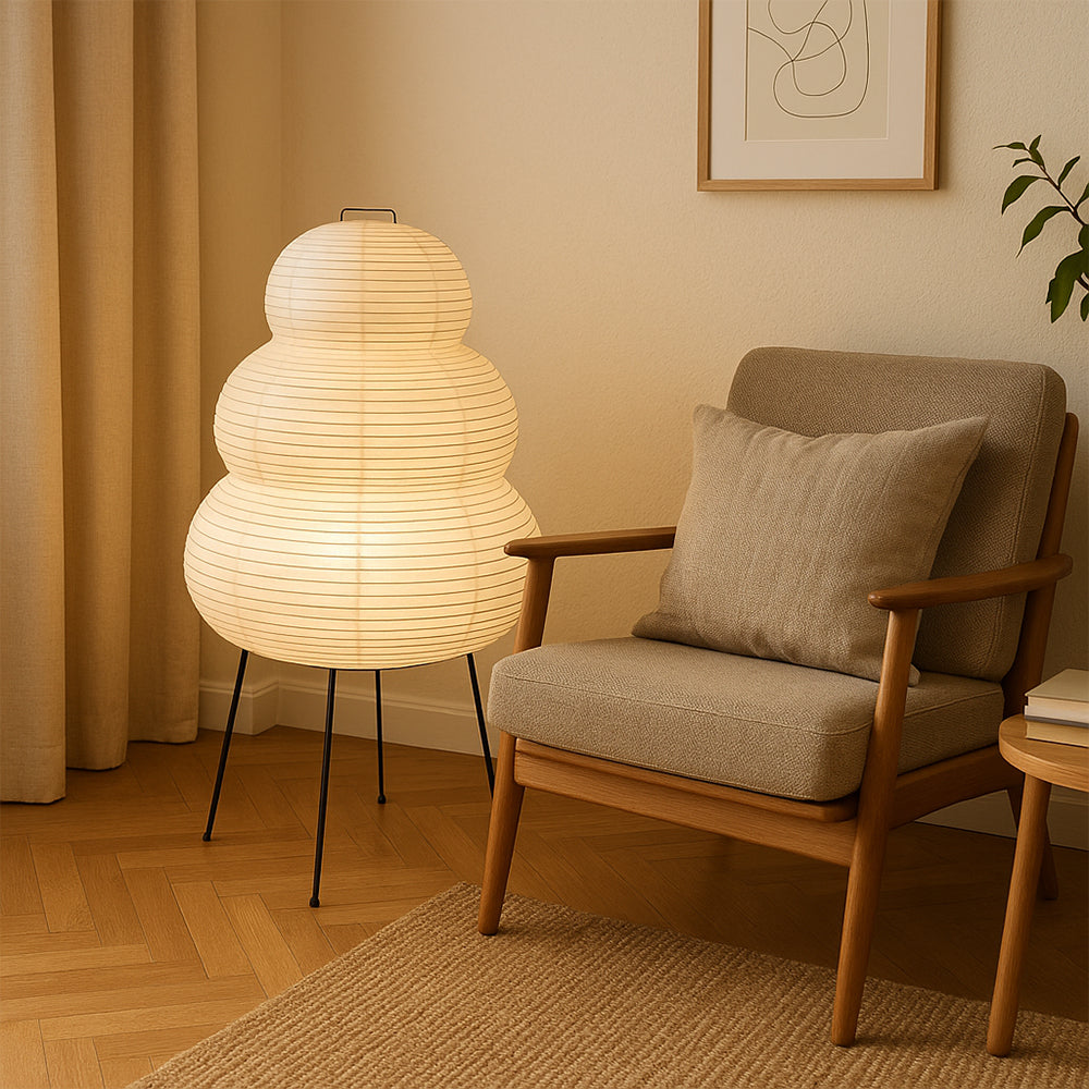 Alvora | Contemporary Rice Paper Table Lamp