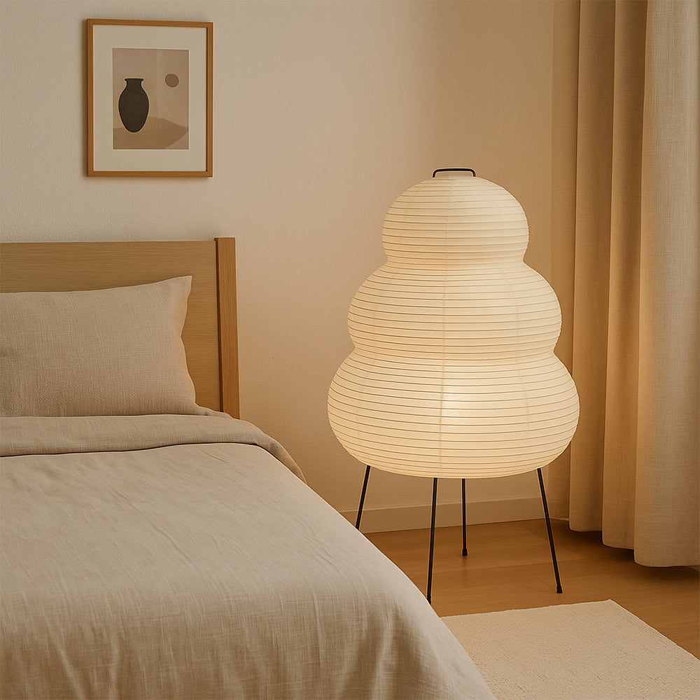 Alvora | Contemporary Rice Paper Table Lamp