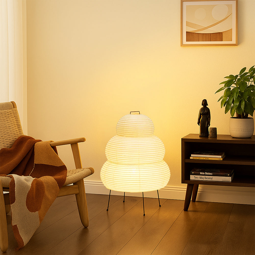 Alvora | Contemporary Rice Paper Table Lamp
