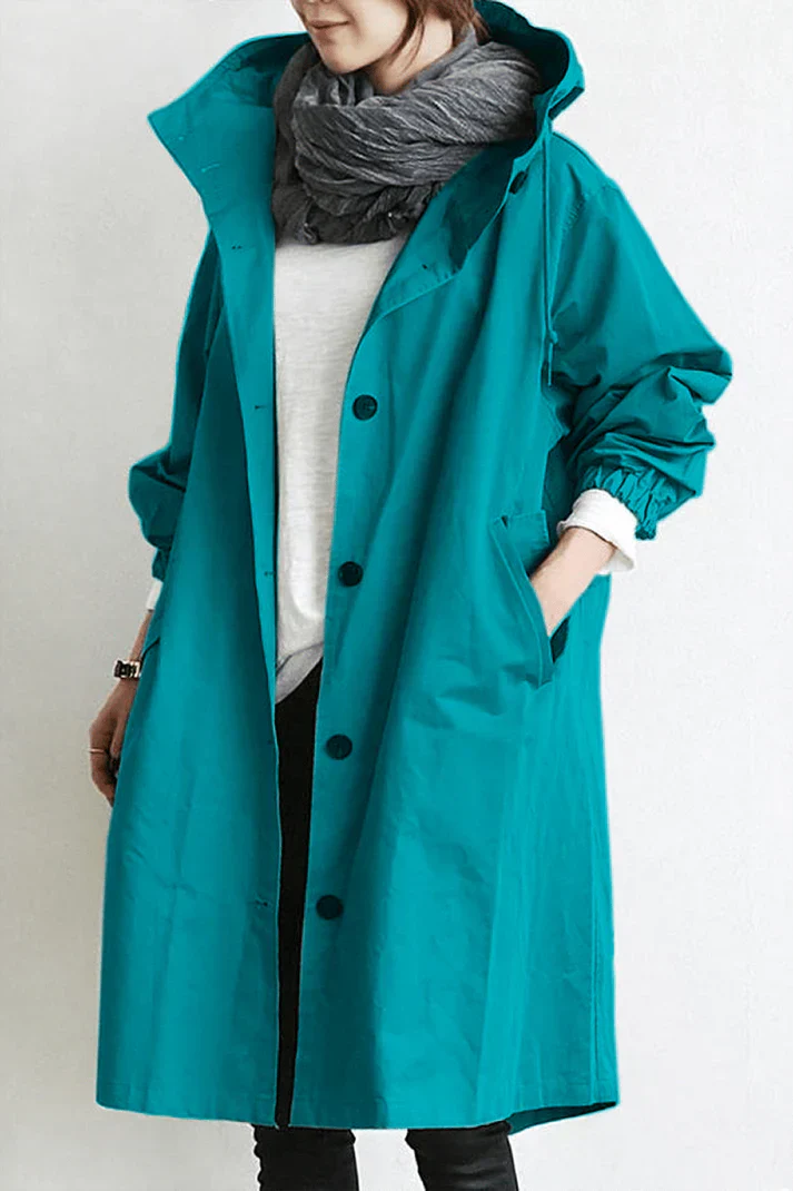Liana | Women's Oversized Trench Coat – Chic Style with Relaxed Elegance