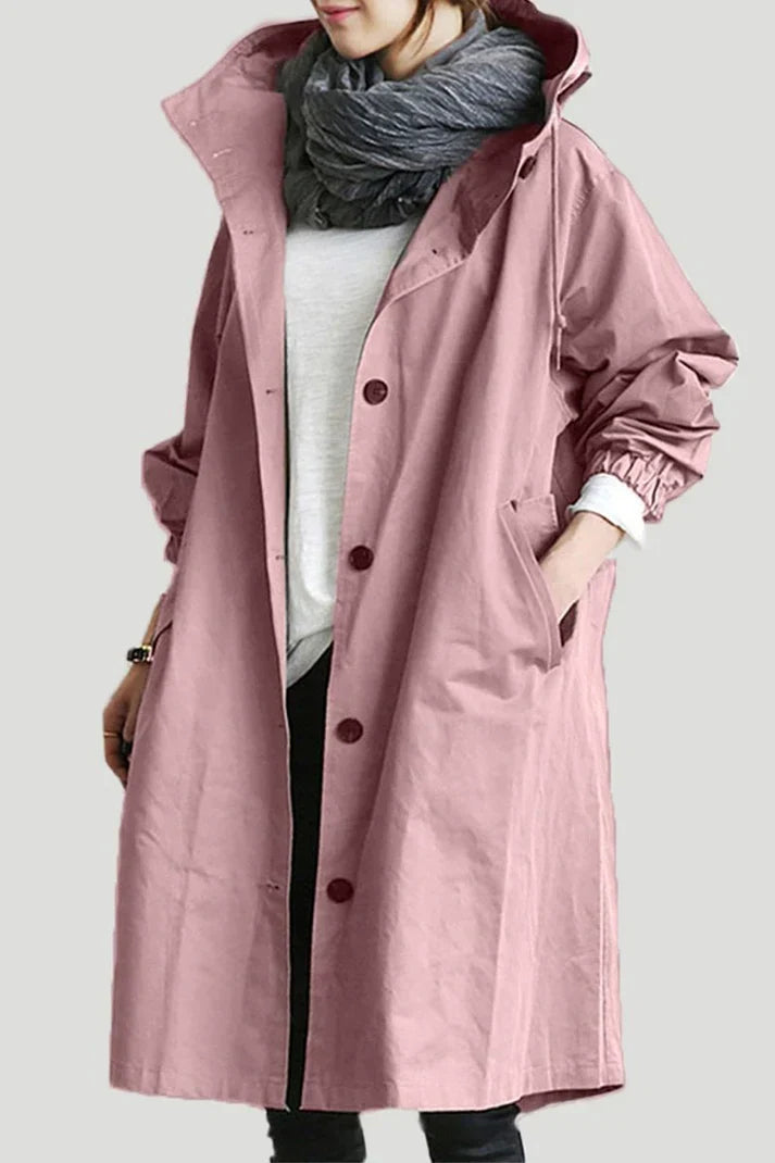 Liana | Women's Oversized Trench Coat – Chic Style with Relaxed Elegance