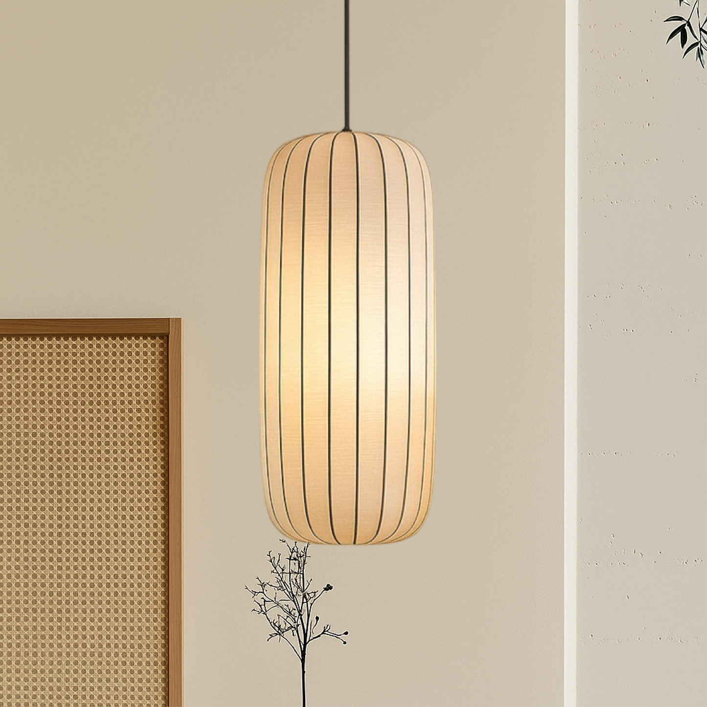 Ambrelle | Modern Silk Hanging Lamp
