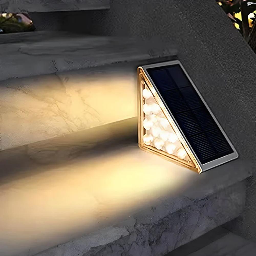 Ambros | Solar Powered Step Lights for Elegant Outdoor Stairs