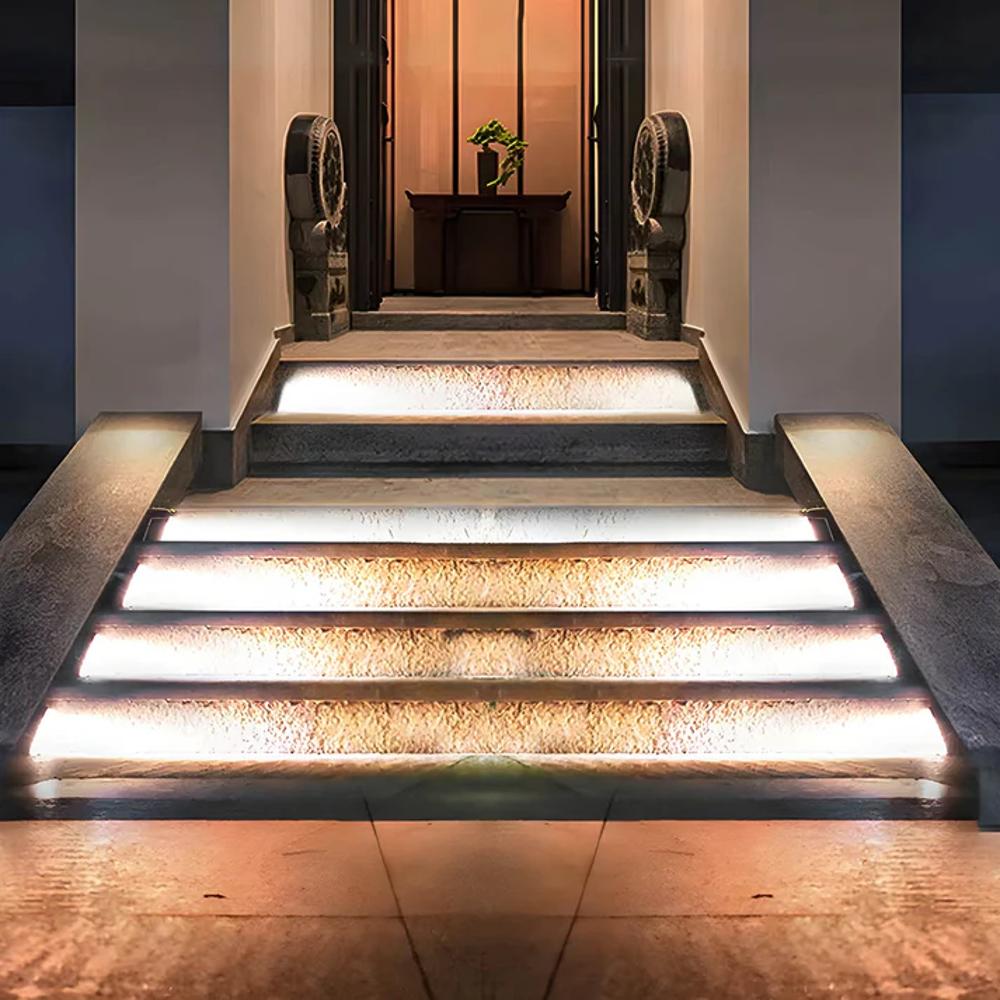 Ambros | Solar Powered Step Lights for Elegant Outdoor Stairs